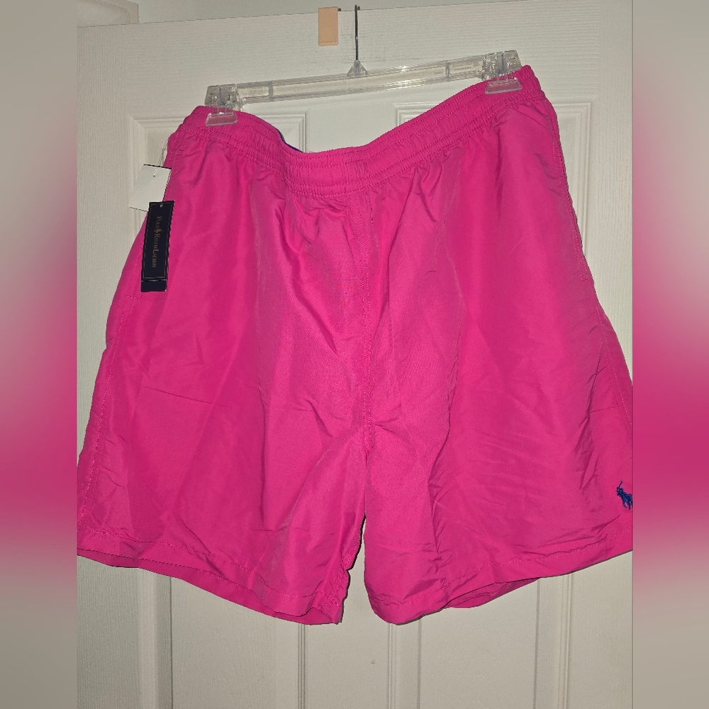 Ralph Lauren Pink Swim Shorts MENS 2LT